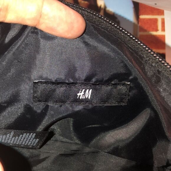 H&M Faux Leather Black Mini Moto Cross Body - Picture 5 of 10